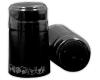 PVC SHR CAP BLAC W/SILVER 30CT